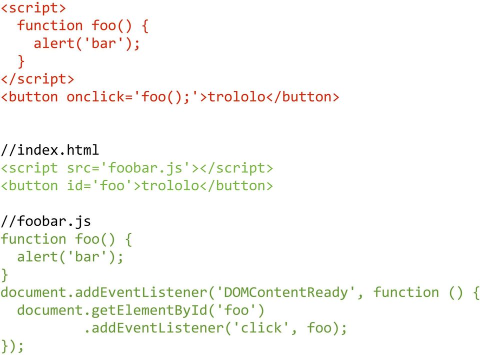 js'></script> <button id='foo'>trololo</button> //foobar.