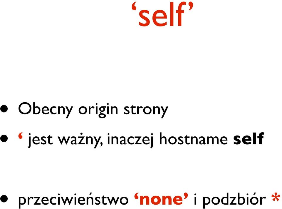 inaczej hostname self