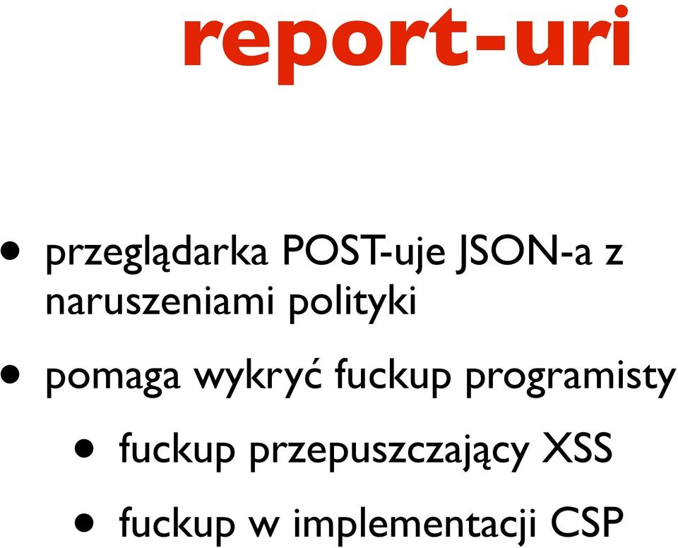 wykryć fuckup programisty fuckup