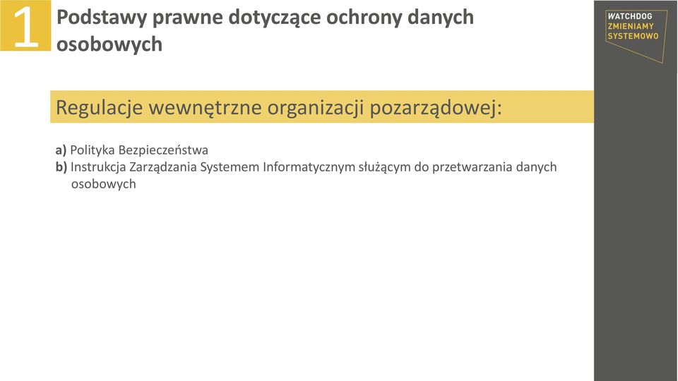 Polityka Bezpieczeństwa b) Instrukcja Zarządzania