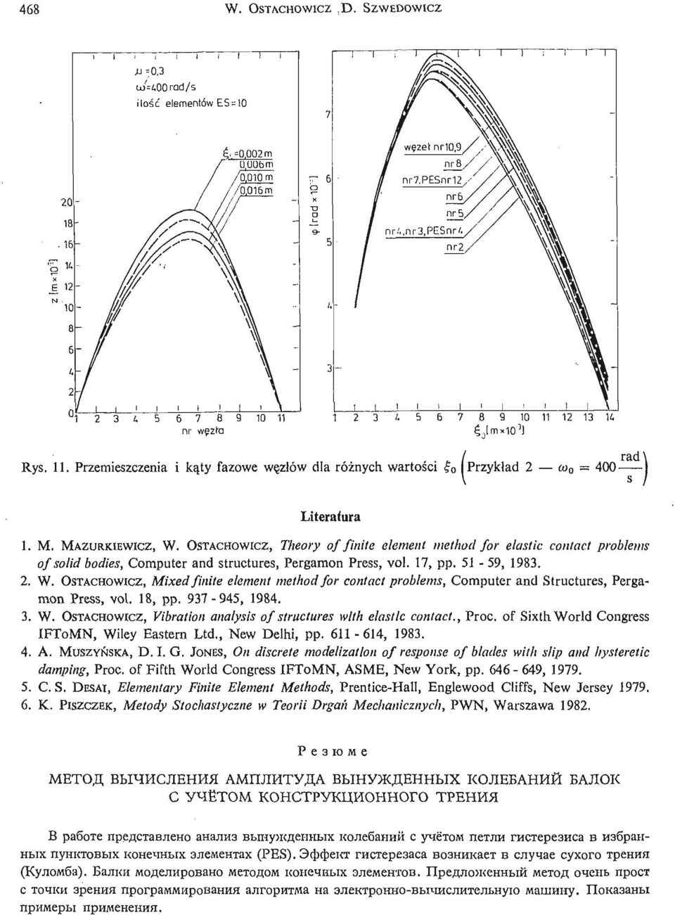 OSTACHOWICZ, Theory of finite element method for elastic contact problems of solid bodies, Computer and structures, Pergamon Press, vol. 7, pp. 5-59, 983.. W.