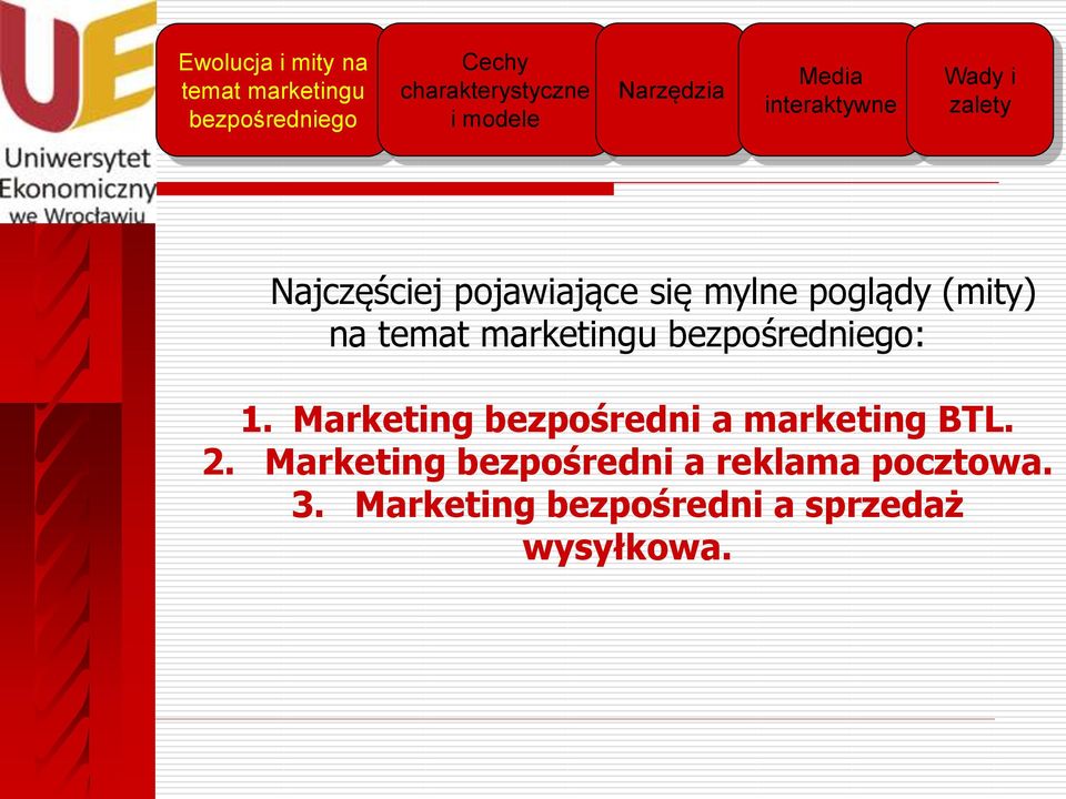 Marketing bezpośredni a marketing BTL. 2.