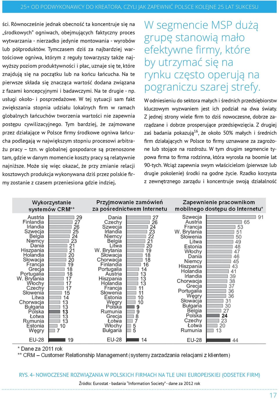 Na te pierwsze składa się znacząca wartość dodana związana z fazami koncepcyjnymi i badawczymi. Na te drugie - np. usługi około- i posprzedażowe.