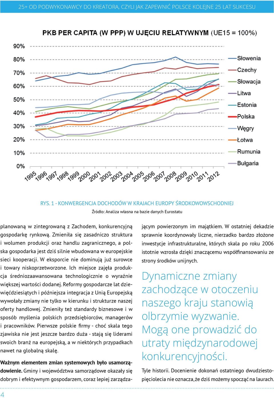 W eksporcie nie dominują już surowce i towary niskoprzetworzone. Ich miejsce zajęła produkcja średniozaawansowana technologicznie o wyraźnie większej wartości dodanej.