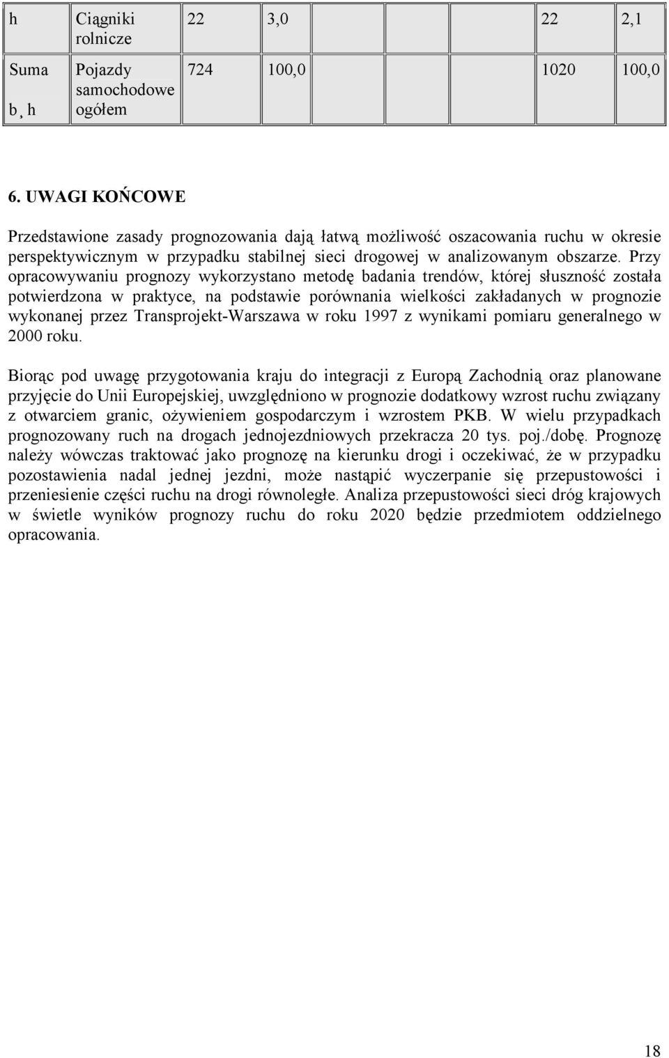 Przy opracowywaniu prognozy wykorzystano metodę badania trendów, której słuszność została potwierdzona w praktyce, na podstawie porównania wielkości zakładanych w prognozie wykonanej przez