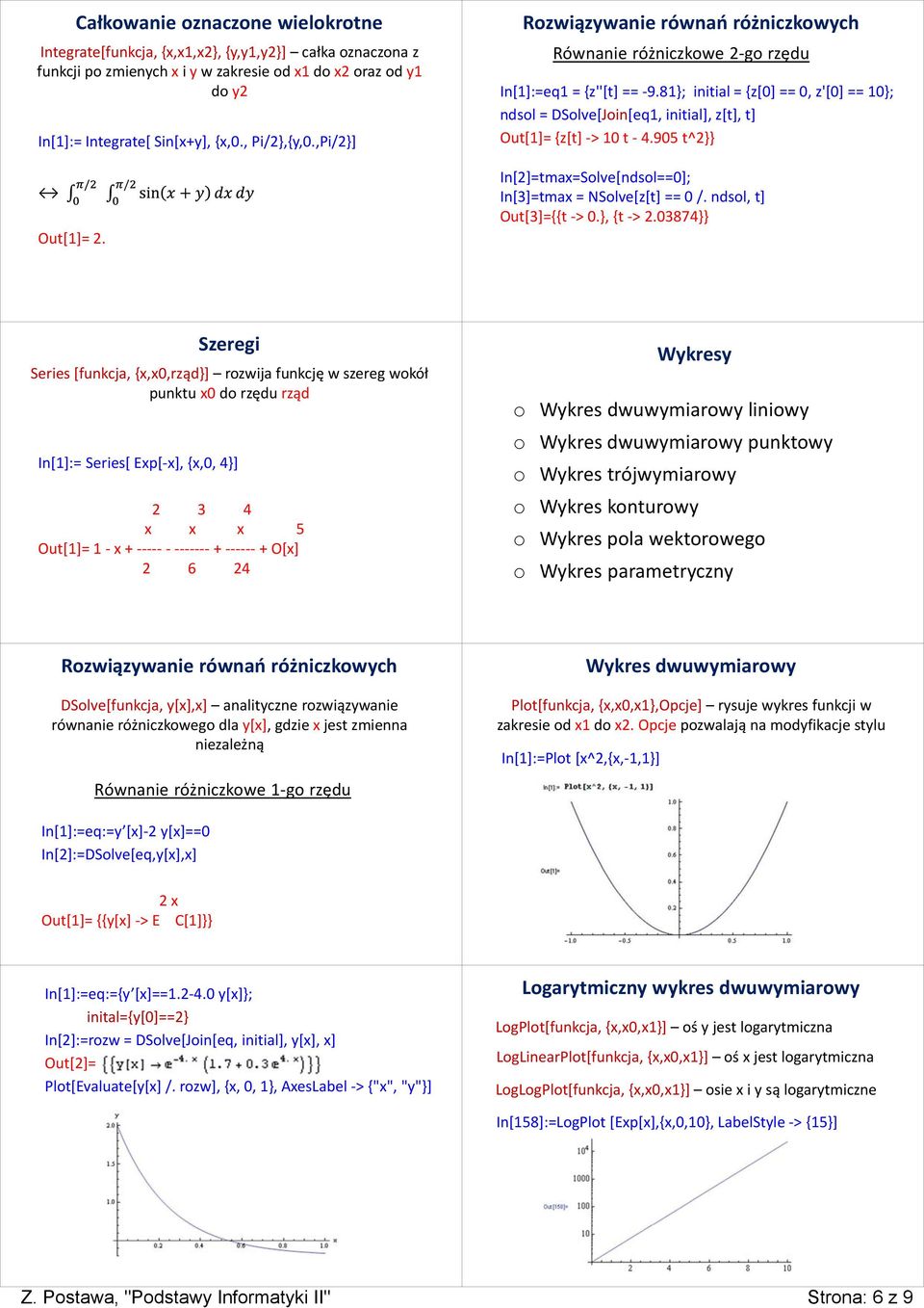 81}; initial = {z[0] == 0, z'[0] == 10}; ndsol = DSolve[Join[eq1, initial], z[t], t] Out[1]= {z[t] -> 10 t - 4.905 t^2}} In[2]=tmax=Solve[ndsol==0]; In[3]=tmax = NSolve[z[t] == 0 /.