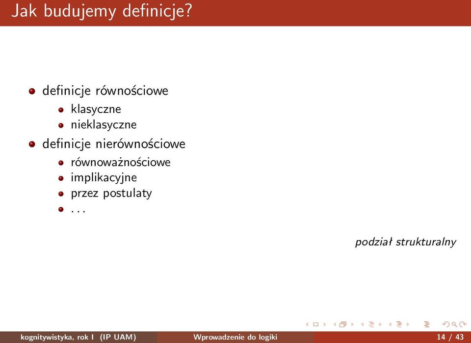 nierównościowe równoważnościowe implikacyjne przez