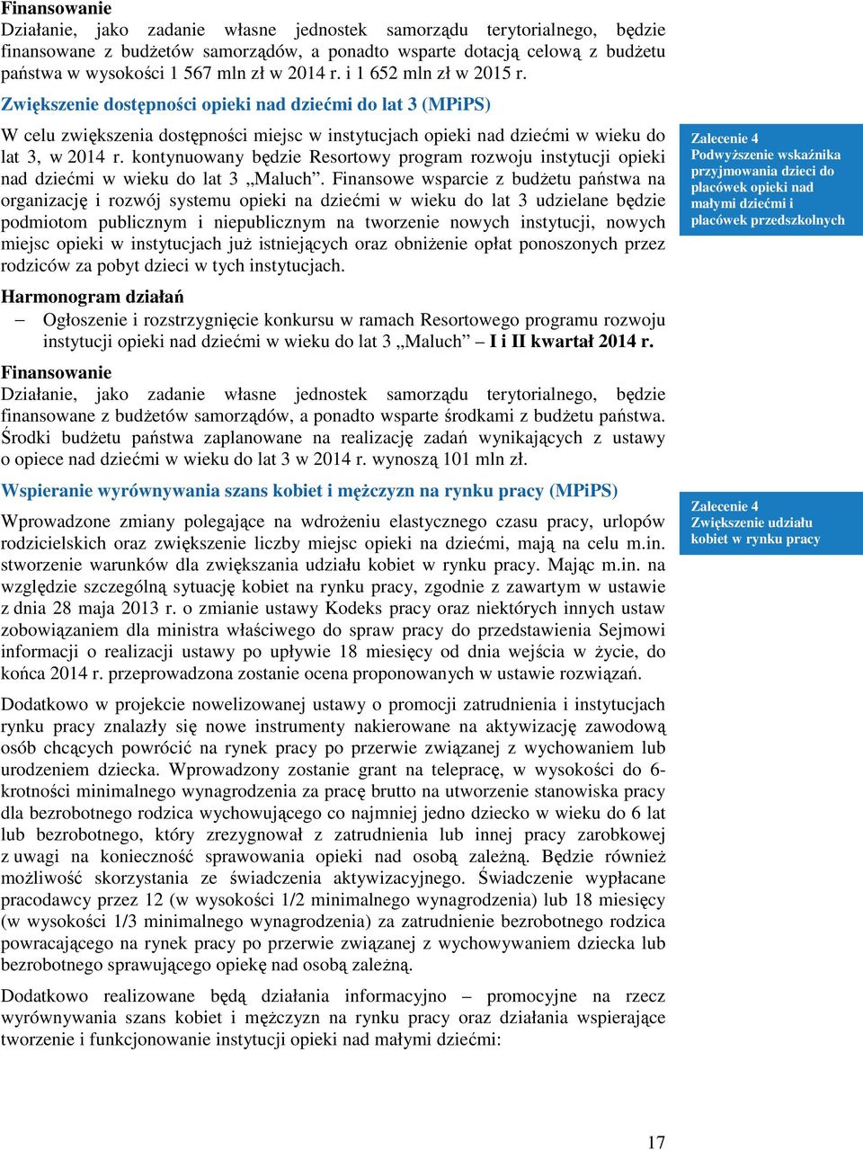 kontynuowany będzie Resortowy program rozwoju instytucji opieki nad dziećmi w wieku do lat 3 Maluch.