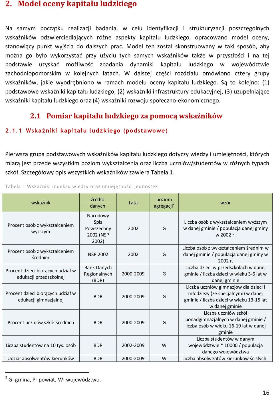 Model ten został skonstruowany w taki sposób, aby można go było wykorzystać przy użyciu tych samych wskaźników także w przyszłości i na tej podstawie uzyskać możliwość zbadania dynamiki kapitału