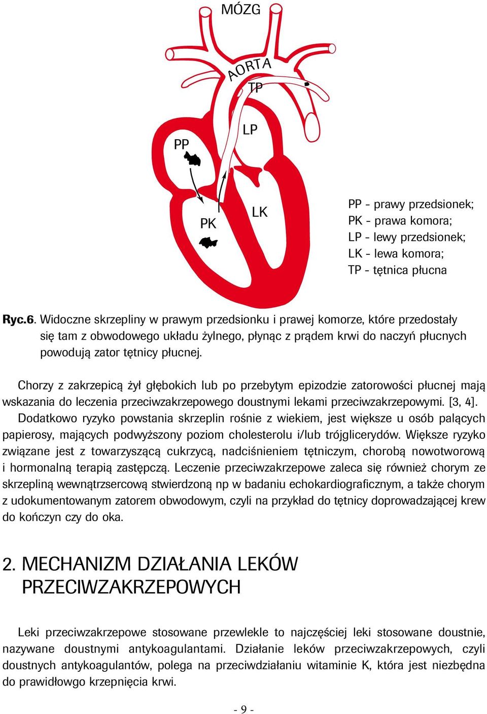 Chorzy z zakrzepicą żył głębokich lub po przebytym epizodzie zatorowości płucnej mają wskazania do leczenia przeciwzakrzepowego doustnymi lekami przeciwzakrzepowymi. [3, 4].