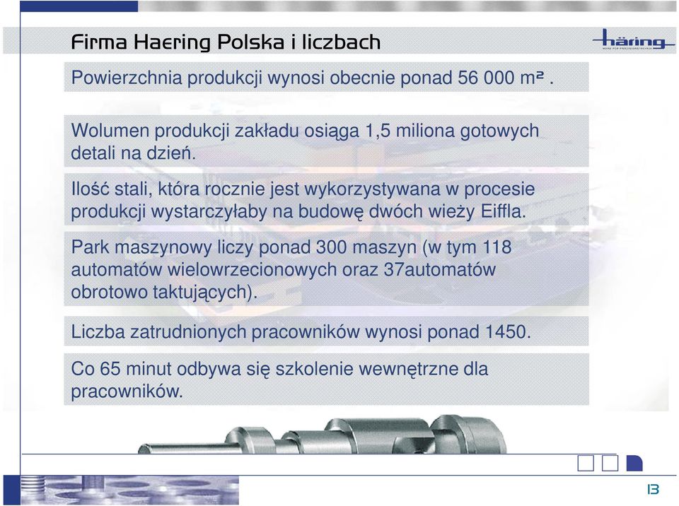 Ilość stali, która rocznie jest wykorzystywana w procesie produkcji wystarczyłaby na budowę dwóch wieży Eiffla.