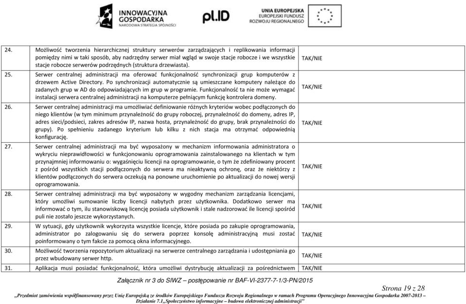 Po synchronizacji automatycznie są umieszczane komputery należące do zadanych grup w AD do odpowiadających im grup w programie.