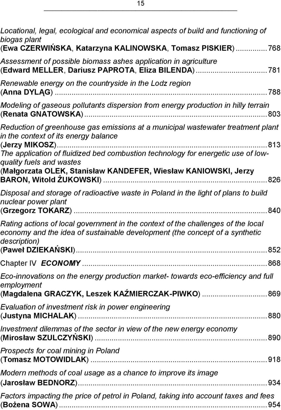 .. 788 Modeling of gaseous pollutants dispersion from energy production in hilly terrain (Renata GNATOWSKA).