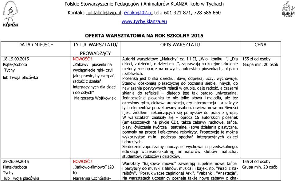 Zabawy i piosenki na wyciągnięcie ręki- czyli jak sprawić, by czerpać radość z działań integracyjnych dla dzieci i dorosłych Małgorzata Wojtkowiak NOWOŚĆ!