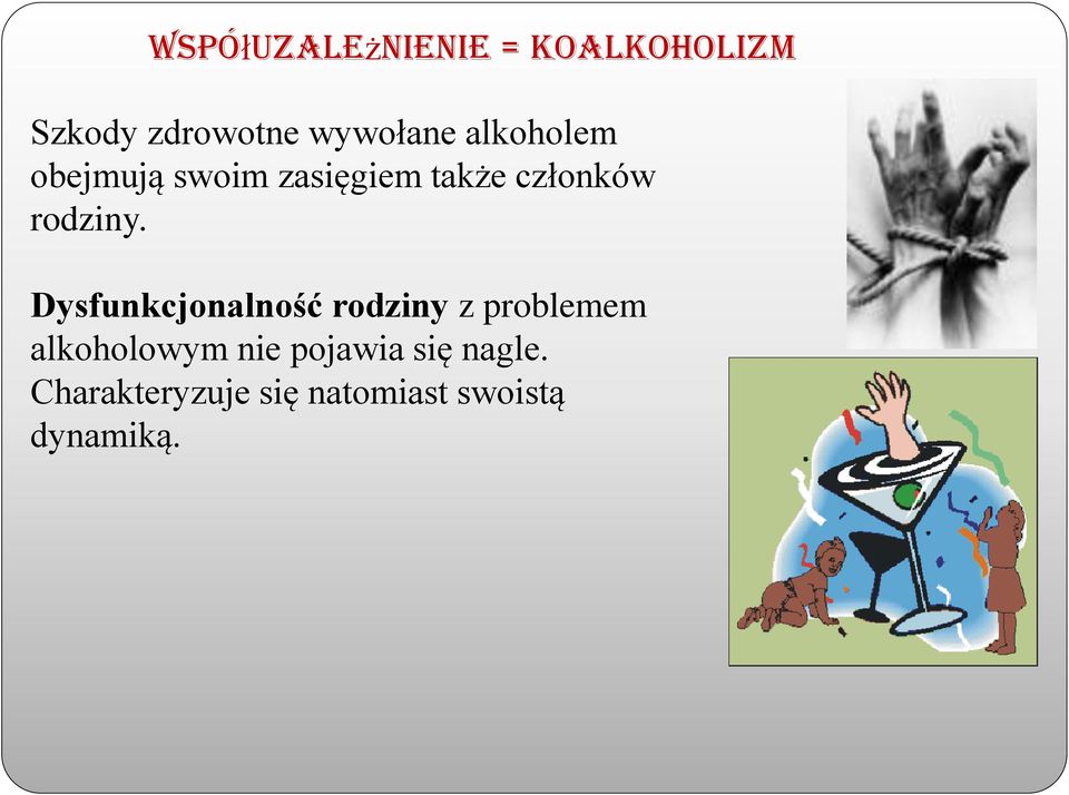 Dysfunkcjonalność rodziny z problemem alkoholowym nie