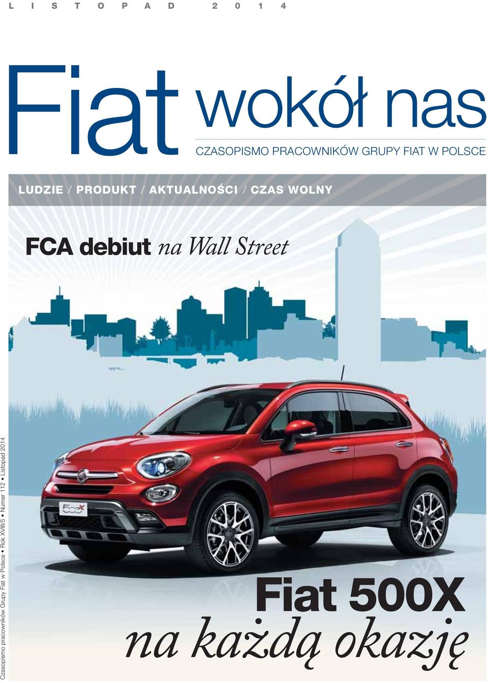 FCA debiut na Wall Street Czasopismo pracowników Grupy Fiat w