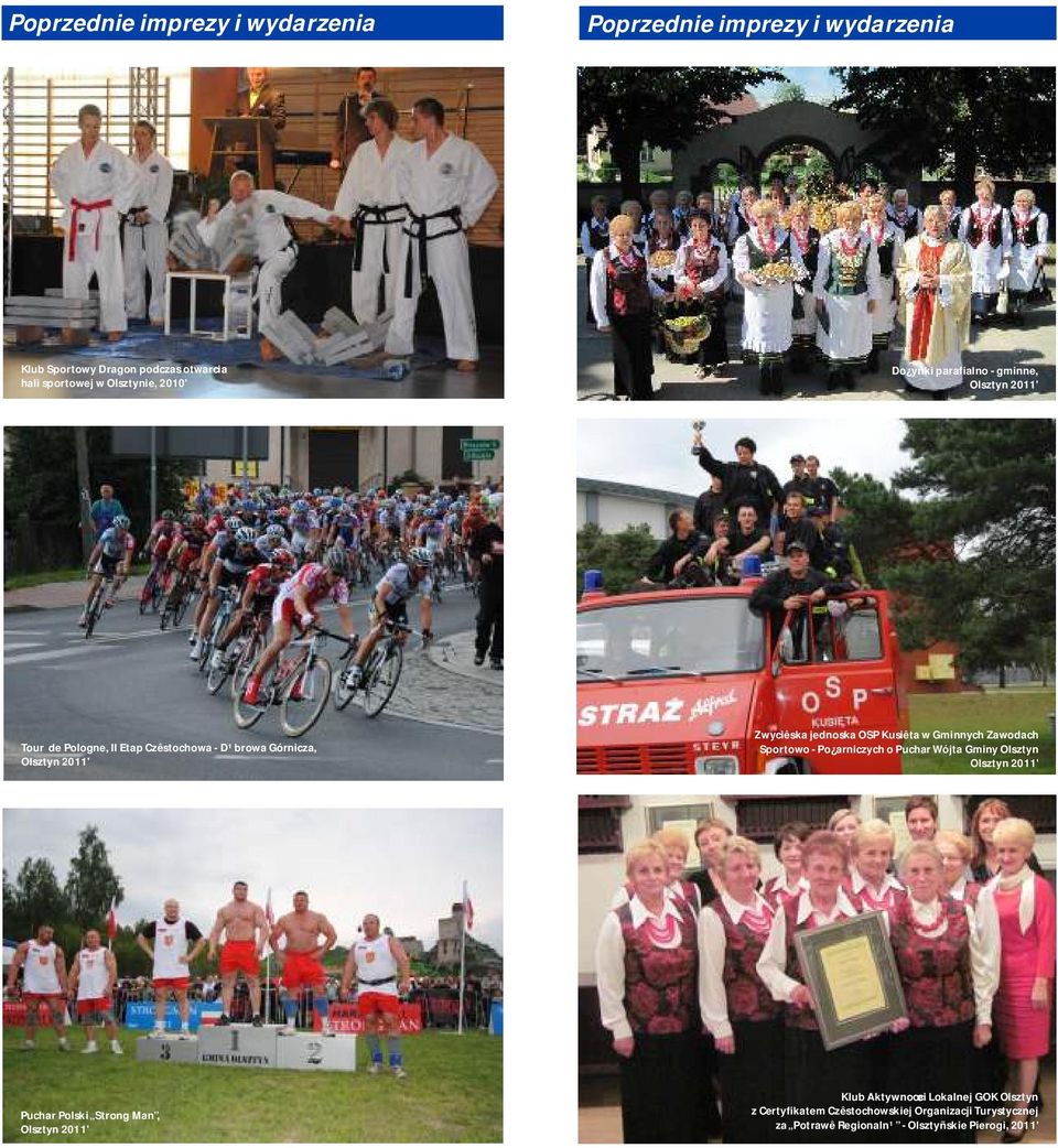 Kusiêta w Gminnych Zawodach Sportowo - Po arniczych o Puchar Wójta Gminy Olsztyn Olsztyn 2011' Puchar Polski Strong Man, Olsztyn 2011'