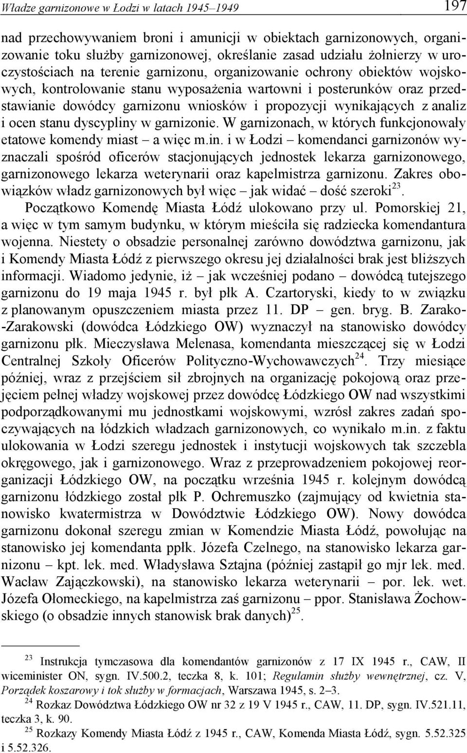 wynikających z analiz i ocen stanu dyscypliny