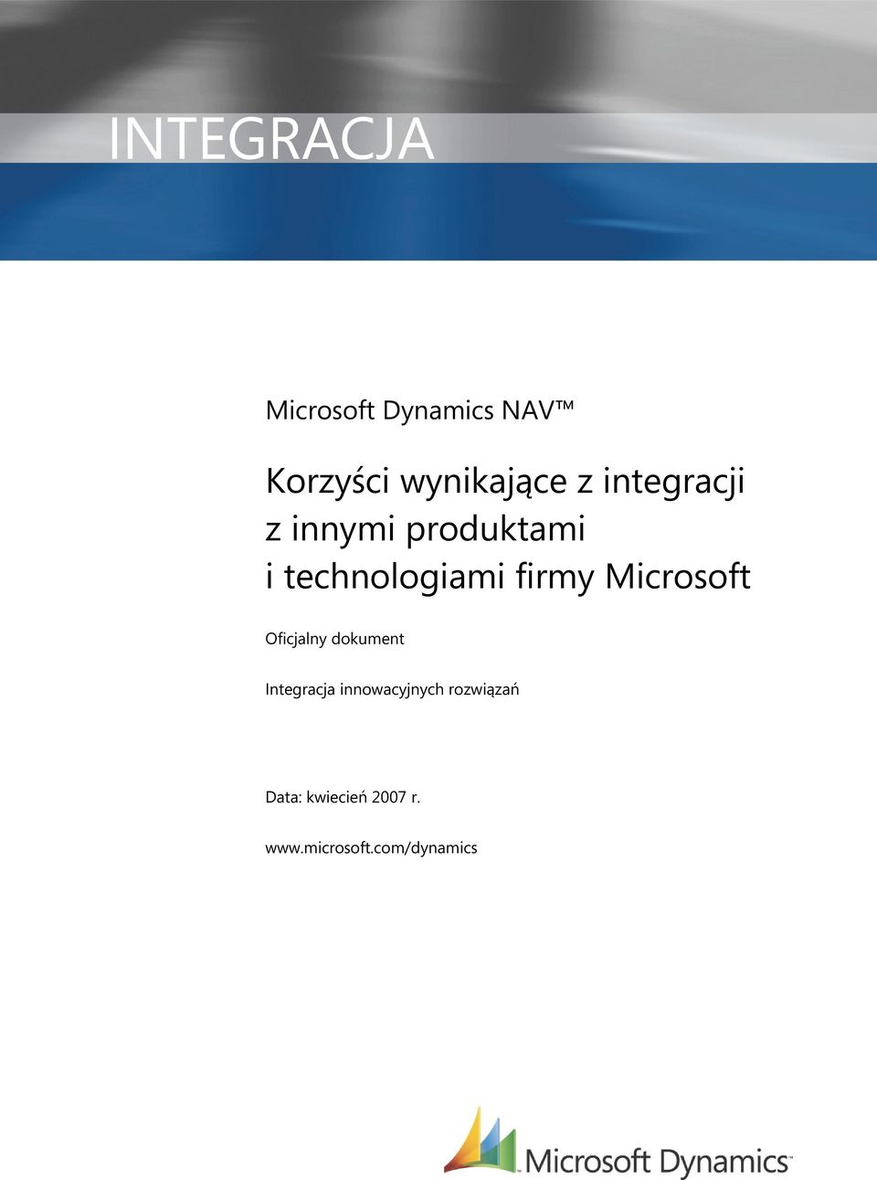 Microsoft Oficjalny dokument Integracja innowacyjnych