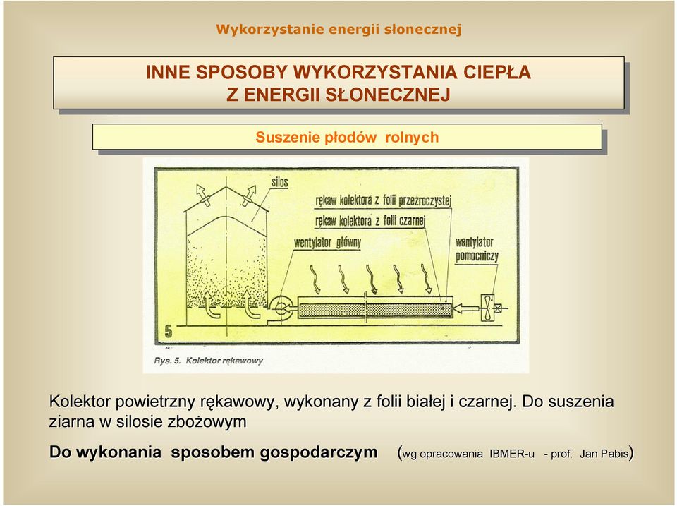 Do suszenia ziarna w silosie zbożowym Do wykonania