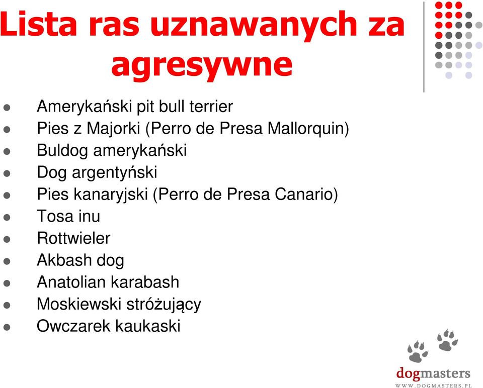 argentyński Pies kanaryjski (Perro de Presa Canario) Tosa inu