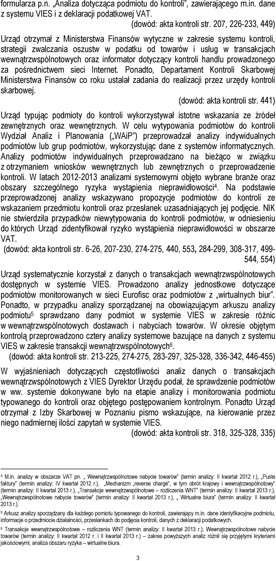 informator dotyczący kontroli handlu prowadzonego za pośrednictwem sieci Internet.