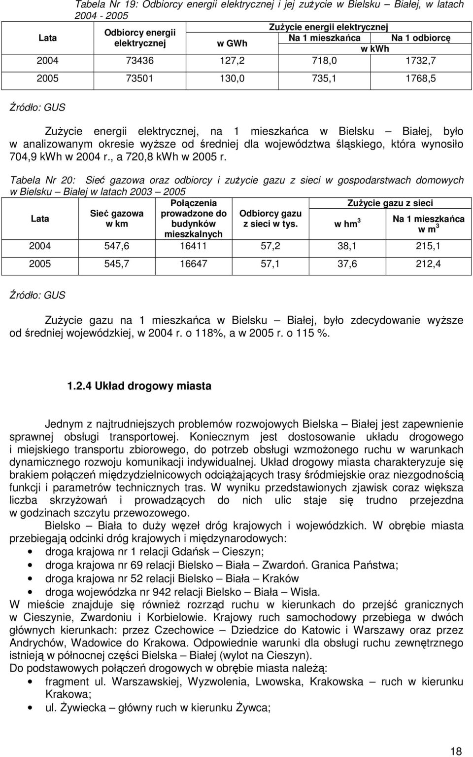 województwa śląskiego, która wynosiło 704,9 kwh w 2004 r., a 720,8 kwh w 2005 r.