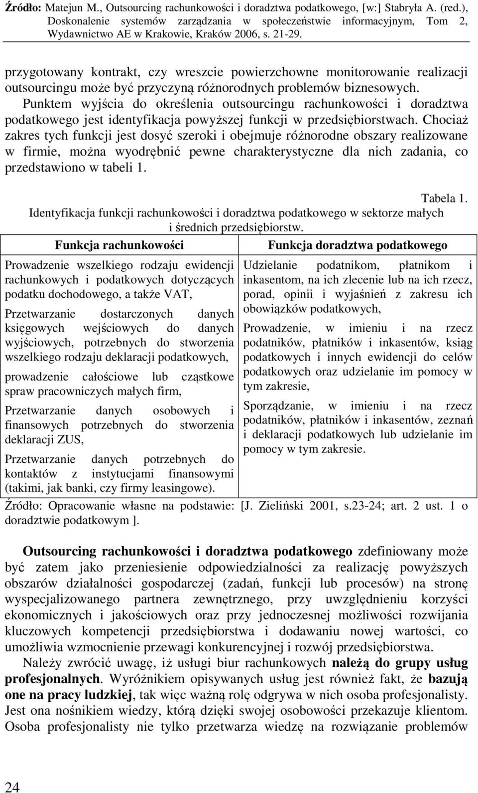 Chociaż zakres tych funkcji jest dosyć szeroki i obejmuje różnorodne obszary realizowane w firmie, można wyodrębnić pewne charakterystyczne dla nich zadania, co przedstawiono w tabeli 1. Tabela 1.