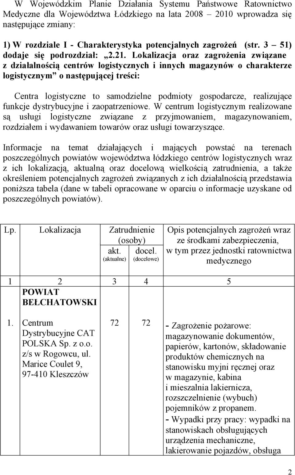 logistyczne to samodzielne podmioty gospodarcze, realizujące funkcje dystrybucyjne i zaopatrzeniowe W centrum logistycznym realizowane są usługi logistyczne związane z przyjmowaniem, magazynowaniem,