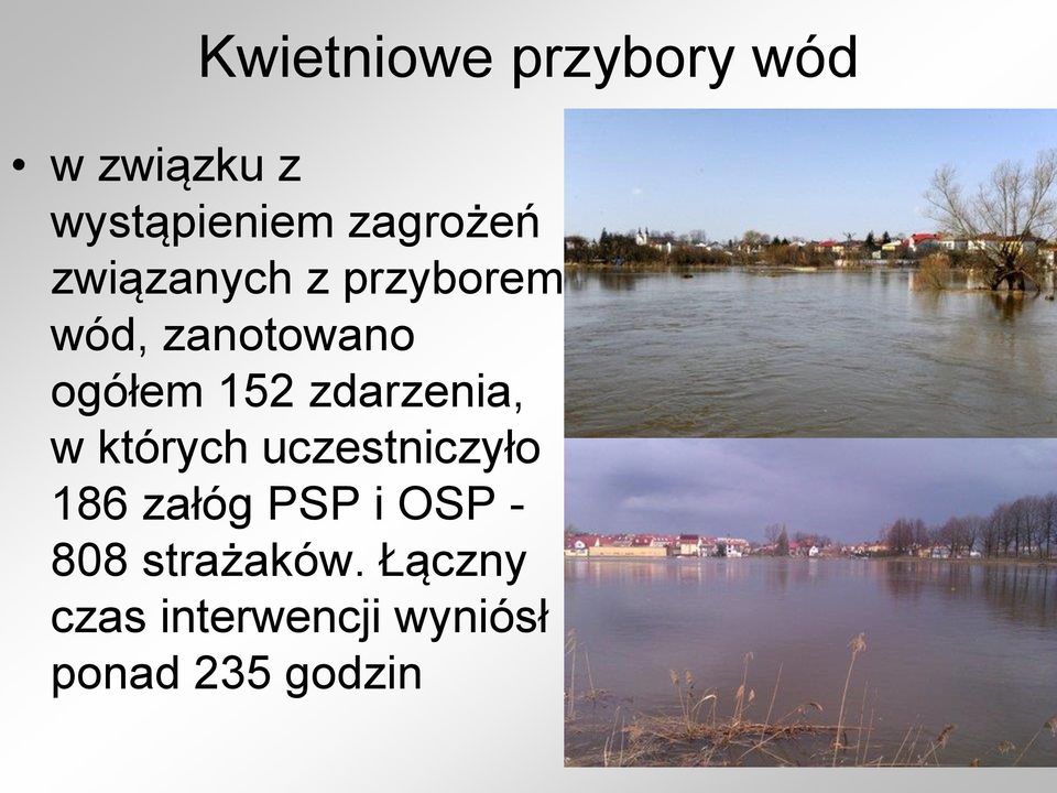 152 zdarzenia, w których uczestniczyło 186 załóg PSP i