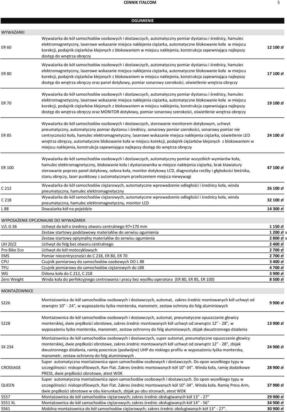 obręczy Wyważarka do kół samochodów osobowych i dostawczych, automatyczny pomiar dystansu i średnicy, hamulec elektromagnetyczny, laserowe wskazanie  obręczy oraz panel dotykowy, pomiar sonarowy