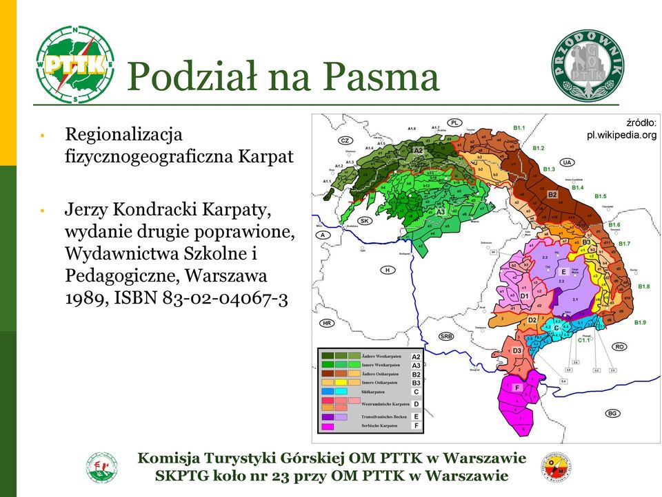 org Jerzy Kondracki Karpaty, wydanie drugie