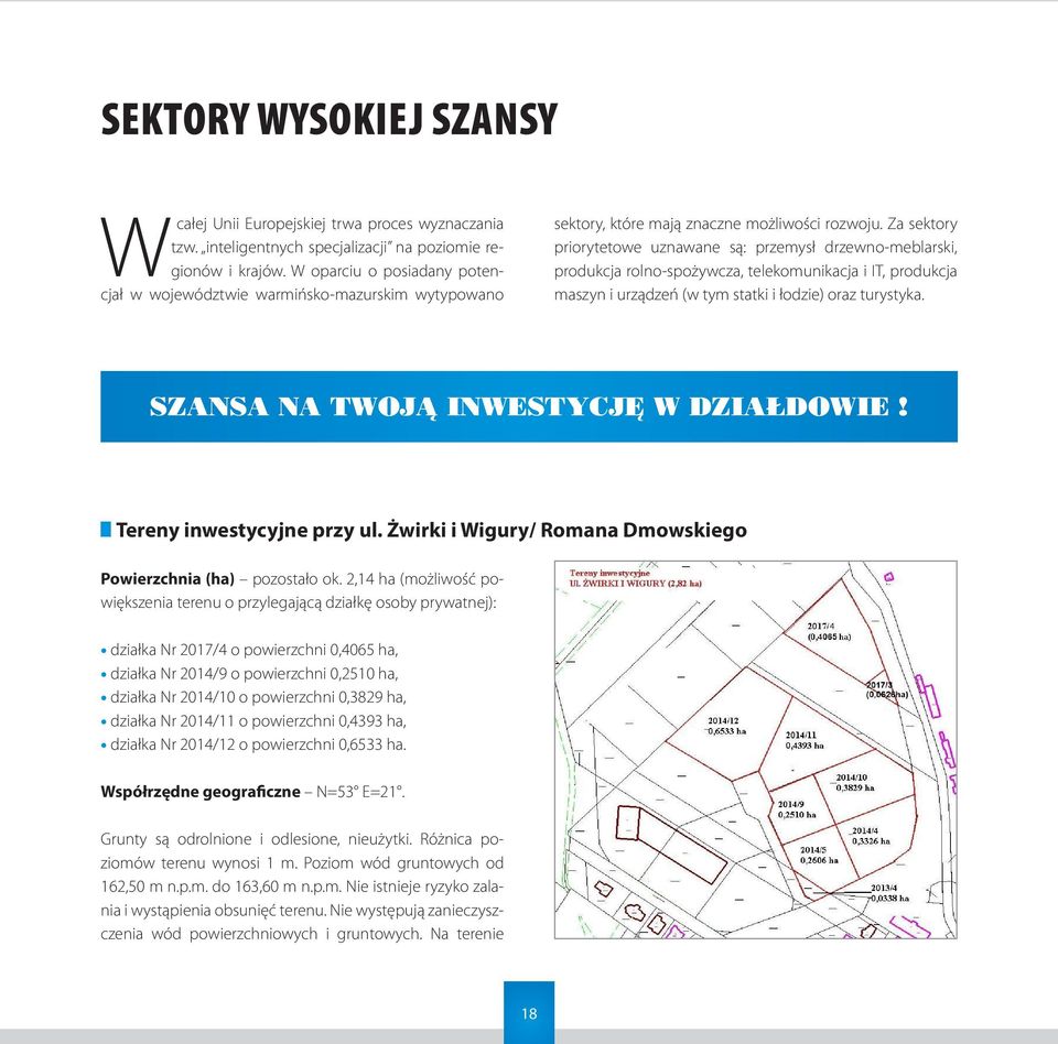 Za sektory priorytetowe uznawane są: przemysł drzewno-meblarski, produkcja rolno-spożywcza, telekomunikacja i IT, produkcja maszyn i urządzeń (w tym statki i łodzie) oraz turystyka.