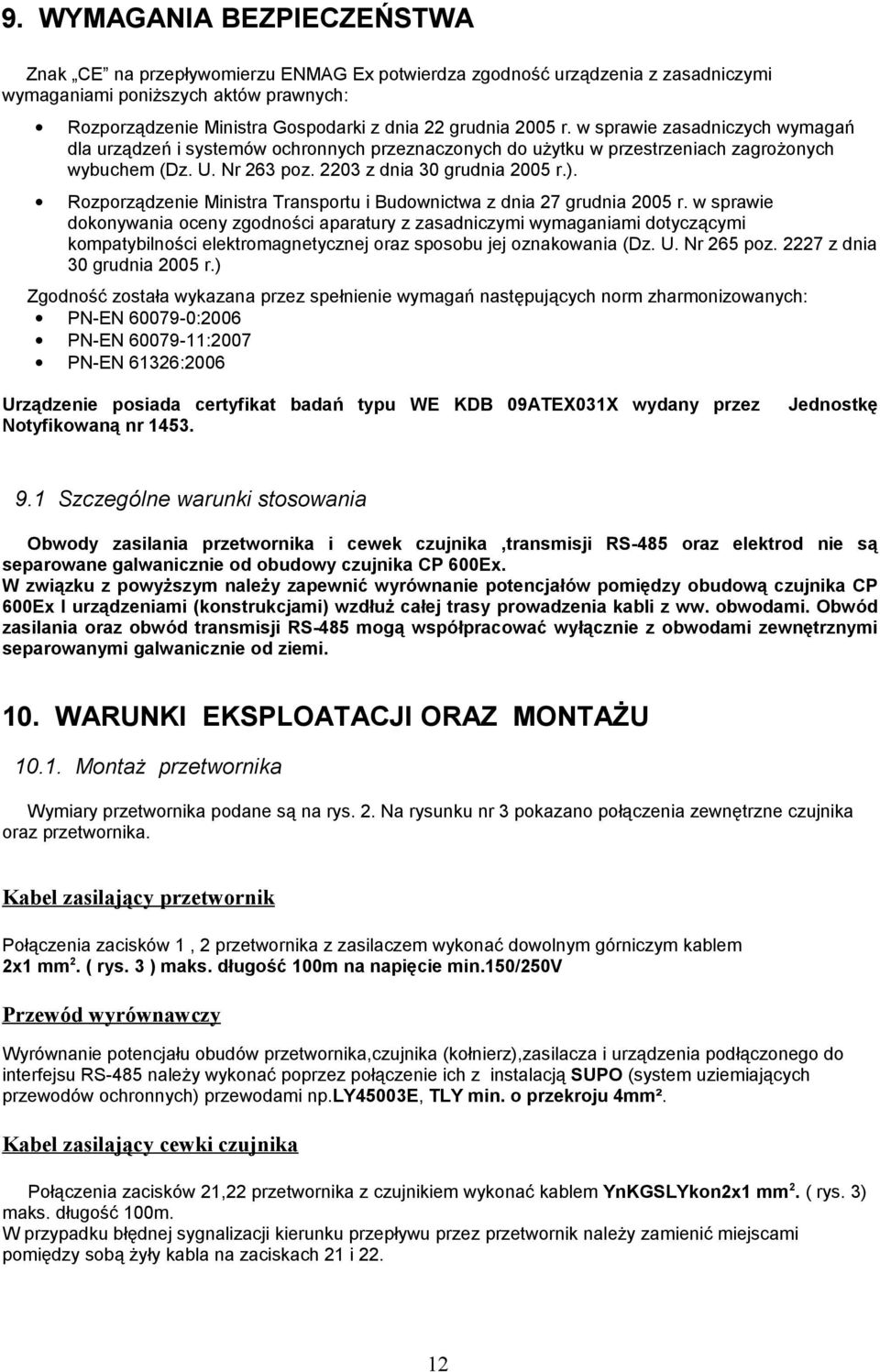 Rozporządzenie Ministra Transportu i Budownictwa z dnia 27 grudnia 2005 r.