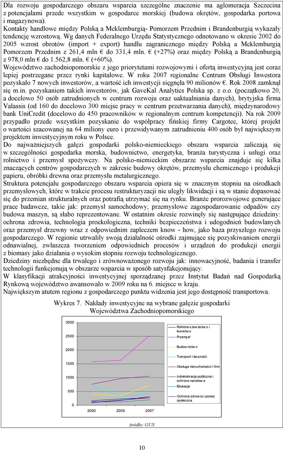 Wg danych Federalnego Urzędu Statystycznego odnotowano w okresie 2002 do 2005 wzrost obrotów (import + export) handlu zagranicznego między Polską a Meklemburgią Pomorzem Przednim z 261,4 mln do 331,4