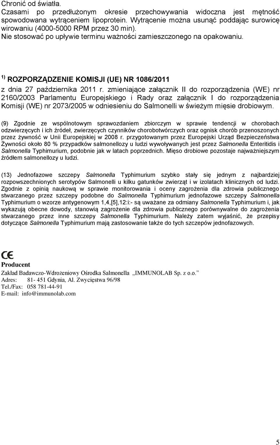 1) ROZPORZĄDZENIE KOMISJI (UE) NR 1086/2011 z dnia 27 października 2011 r.