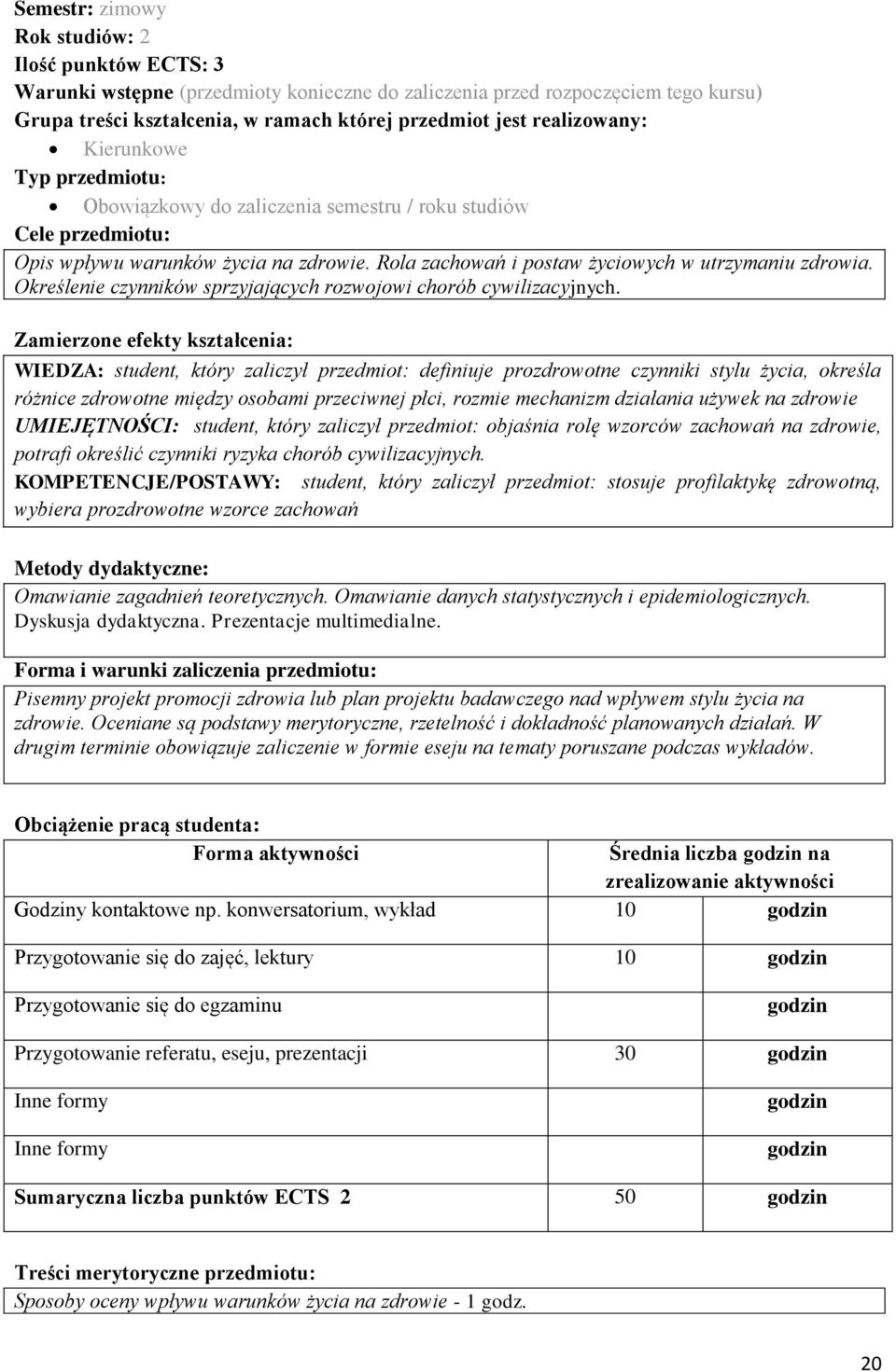 Określenie czynników sprzyjających rozwojowi chorób cywilizacyjnych.