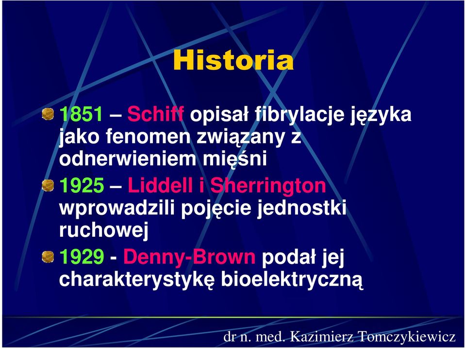 Sherrington wprowadzili pojęcie jednostki ruchowej