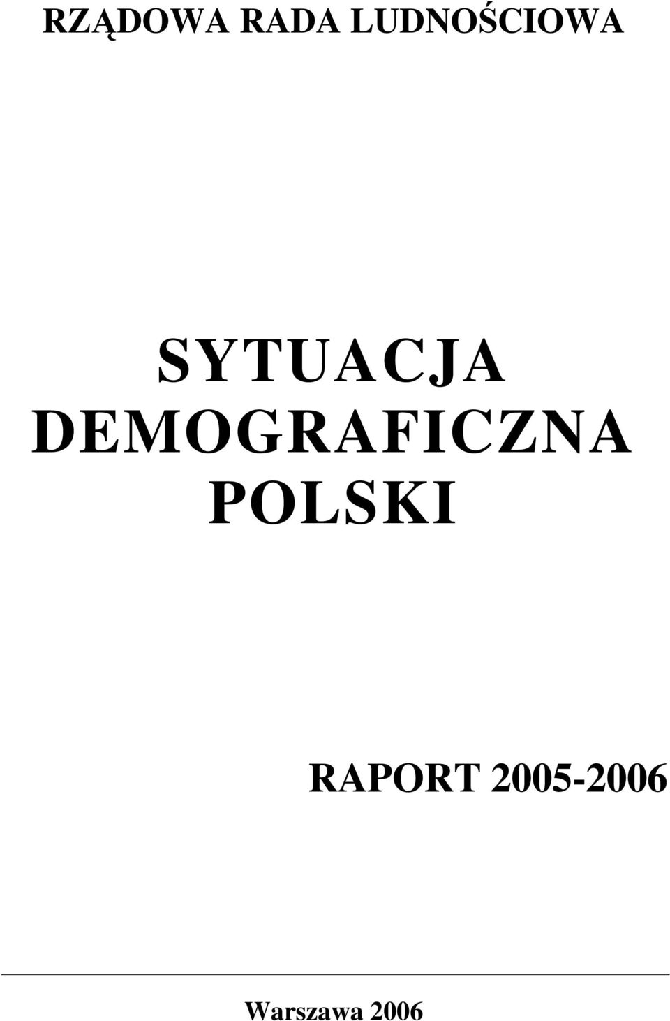 DEMOGRAFICZNA POLSKI