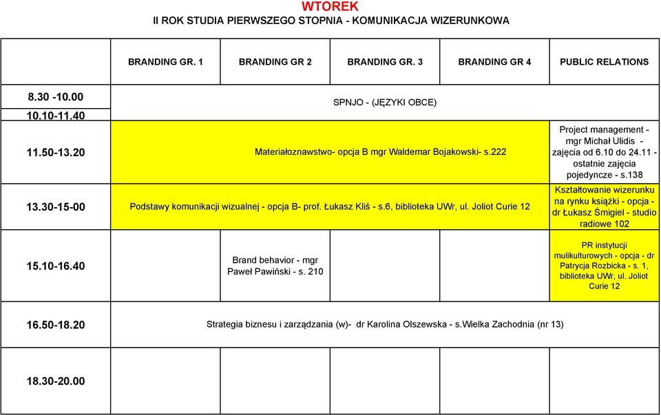 11 - ostatnie zajęcia pojedyncze - s.