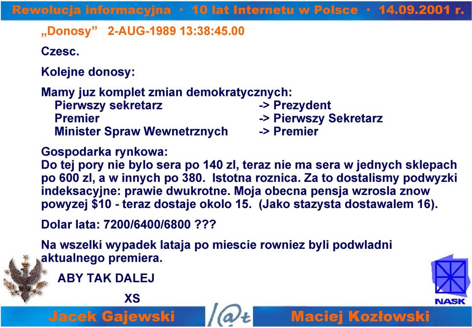 Premier Gospodarka rynkowa: Do tej pory nie bylo sera po 140 zl, teraz nie ma sera w jednych sklepach po 600 zl, a w innych po 380. Istotna roznica.