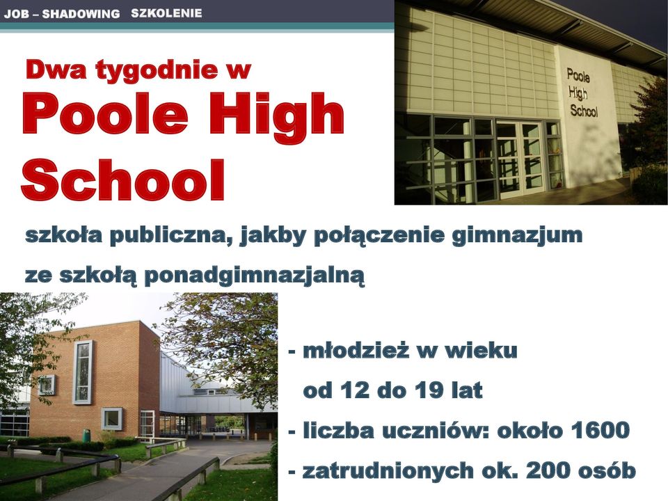 szkołą ponadgimnazjalną - młodzież w wieku od 12 do 19