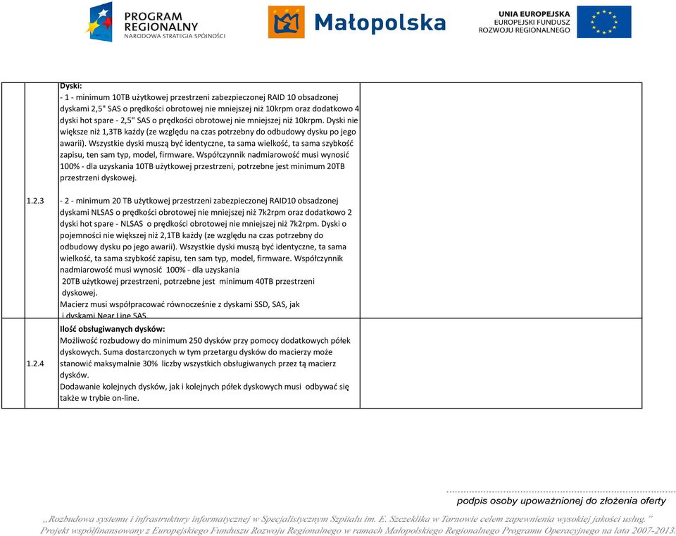 Wszystkie dyski muszą być identyczne, ta sama wielkość, ta sama szybkość zapisu, ten sam typ, model, firmware.