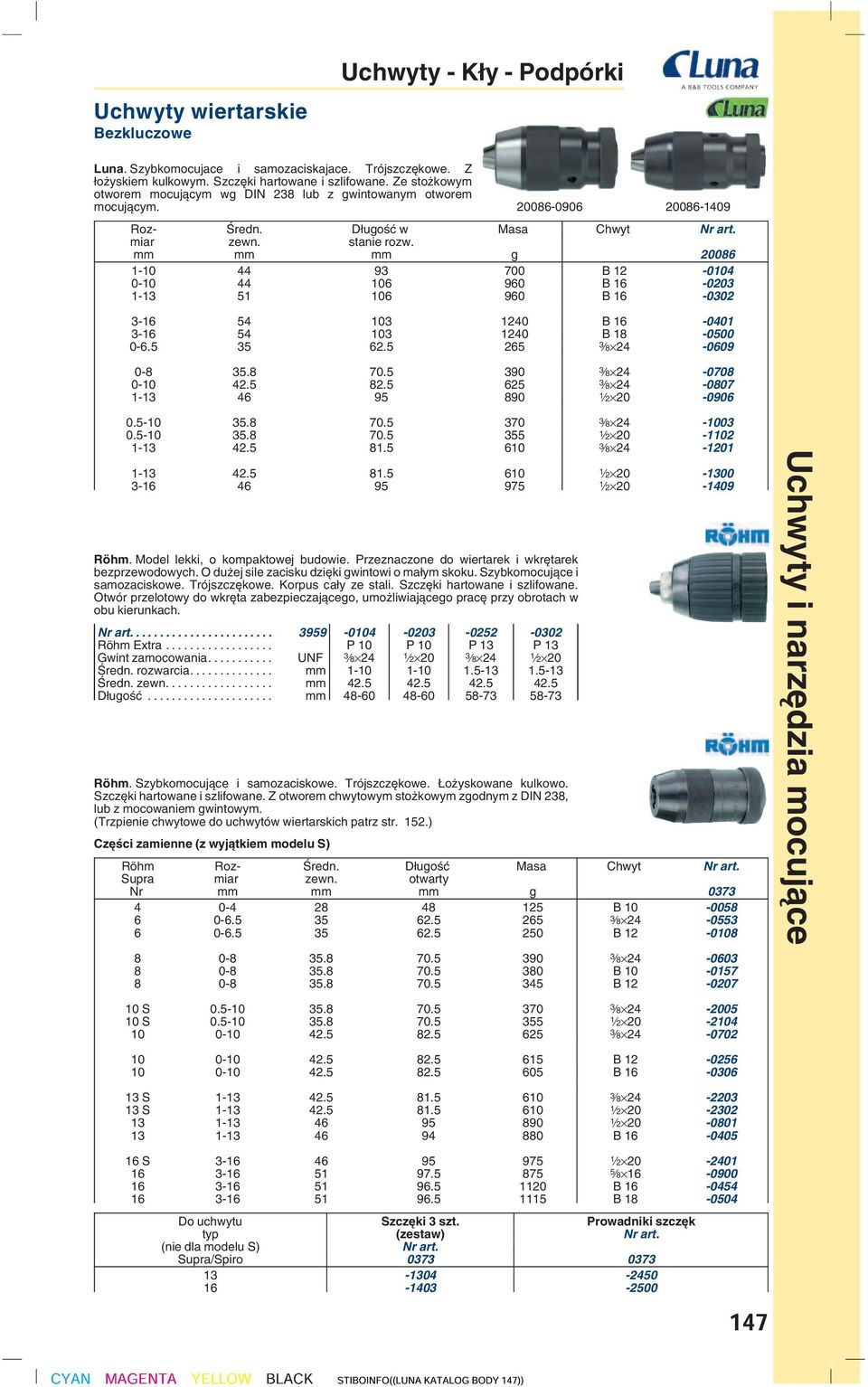 mm mm mm g 20086 1-10 44 93 700 B 12-0104 0-10 44 106 960 B 16-0203 1-13 51 106 960 B 16-0302 3-16 54 103 1240 B 16-0401 3-16 54 103 1240 B 18-0500 0-6.5 35 62.5 265 3 8 24-0609 0-8 35.8 70.