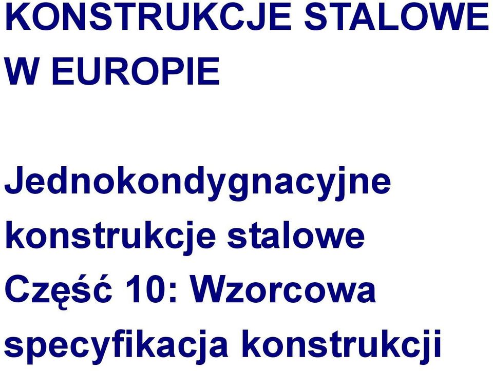 konstrukcje stalowe Część