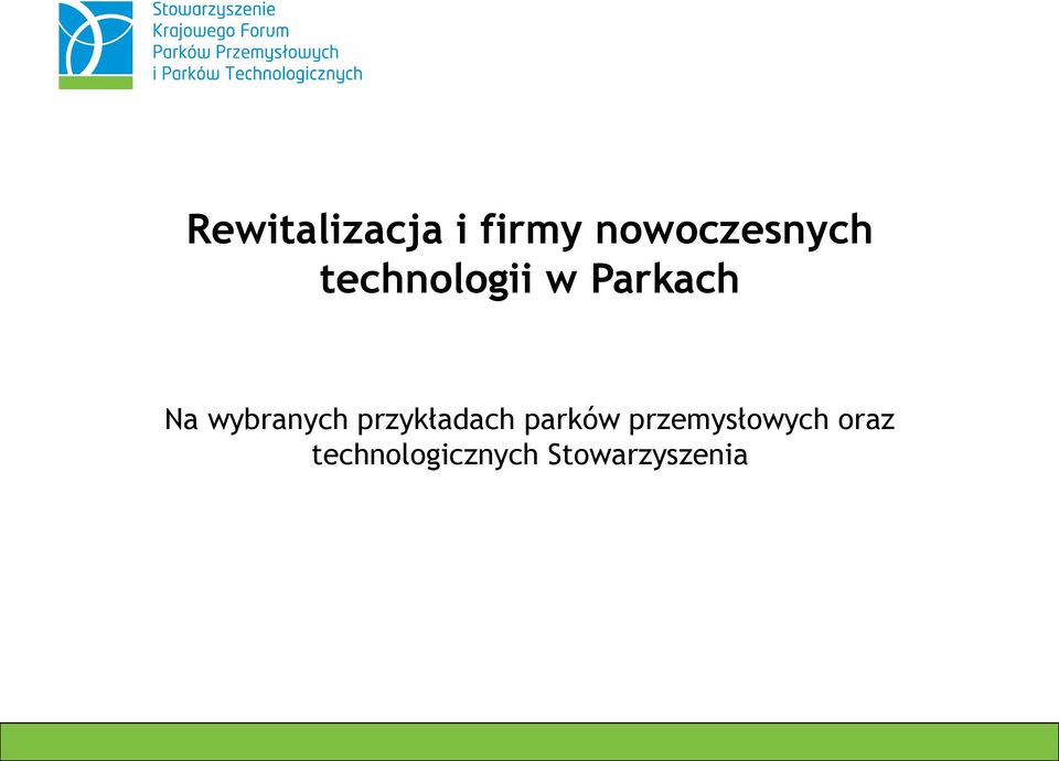 przykładach parków przemysłowych