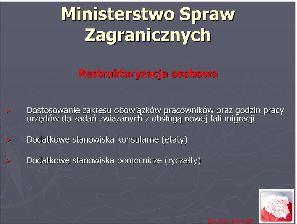 urzędów w do zadań związanych zanych z obsług ugą nowej fali migracji