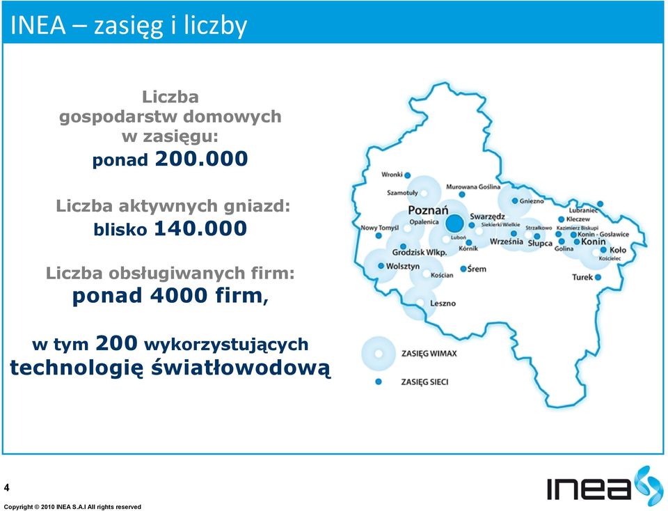 000 Liczba aktywnych gniazd: blisko 140.