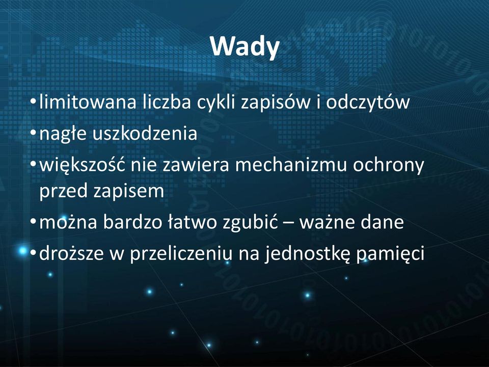 ochrony przed zapisem można bardzo łatwo zgubić