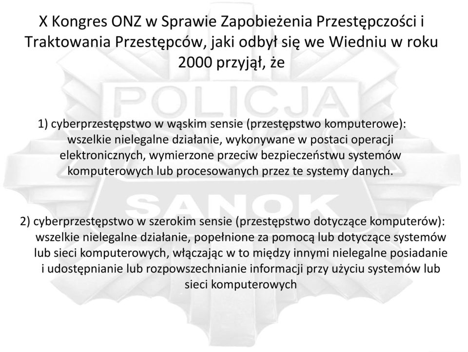 procesowanych przez te systemy danych.